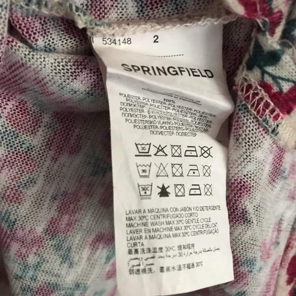 Springfield Trendy Floral Long Sleeve Spring Shirt - Picture 4 of 7